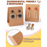 100Pcs 3D Earring Display Cards with 200x Earplug Earring Cardboard