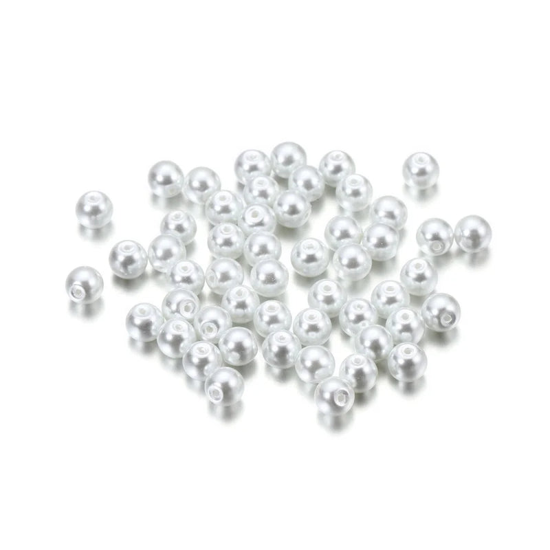 100Pcs Glass Bead Round Spacer Bead for Jewelry Making