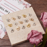 100Pcs 4 Colors Heart Lobster Clasp Hook DIY Jewelry Making Accessories