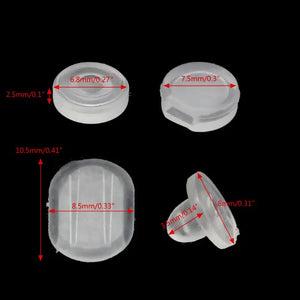 100Pcs Earring Pad Silicone Comfort Cushion for Clips on Earrings