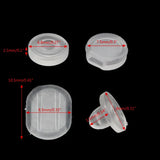 100Pcs Earring Pad Silicone Comfort Cushion for Clips on Earrings