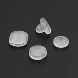 100Pcs Earring Pad Silicone Comfort Cushion for Clips on Earrings