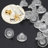 100Pcs Earring Pad Silicone Comfort Cushion for Clips on Earrings