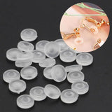 100Pcs Earring Pad Silicone Comfort Cushion for Clips on Earrings