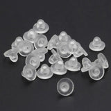 100Pcs Earring Pad Silicone Comfort Cushion for Clips on Earrings