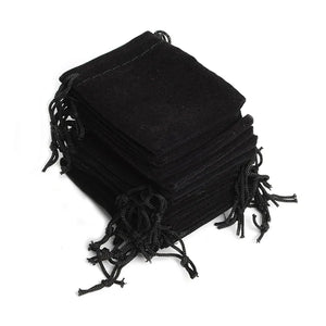 100Pcs Velvet Drawstring Pouch Bag Jewelry Bag