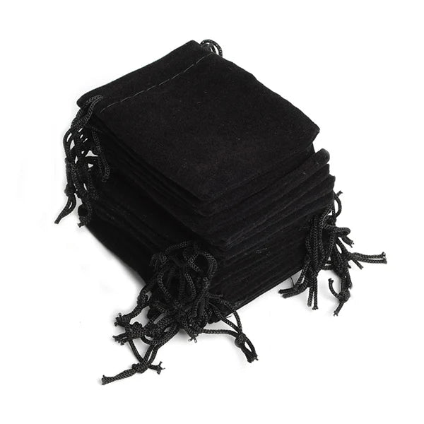 100Pcs Velvet Drawstring Pouch Bag Jewelry Bag