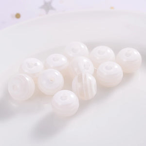 100pcs Resin Beads Screw Thread Loose Beads for Jewelry Making DIY