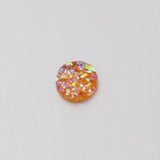 100Pcs 6mm Candy Glitter Rhinestones Round Disc Jewelry Findings