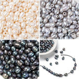 100Pcs Natural Freshwater Pearl Beads 7-10mm For DIY Jewelry Making