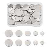 100Pcs Stainless Steel Charms for Necklaces DIY Jewelry Making