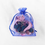 100Pcs 7*9cm Organza Bag Drawable Wedding Party Pouch & Christmas Gift Logo