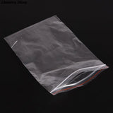 100Pcs 8*12 cm Mini Clear Ziplock Plastic Bags