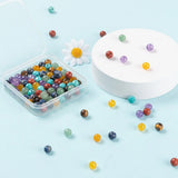 100Pcs 8mm 7 Chakra Natural Stone Beads for Jewelry Making