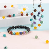 100Pcs 8mm 7 Chakra Natural Stone Beads for Jewelry Making