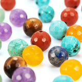 100Pcs 8mm 7 Chakra Natural Stone Beads for Jewelry Making