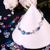 100Pcs 8mm Glass Star Beads Rainbow Spacer Beads Earrings DIY