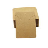 100Pcs Necklace Cards 8x6cm Jewelry Display Paperboard Earrings Packaging