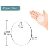 100Pcs Acrylic Keychain Disc Blanks Round Keychain Bulk DIY Crafts