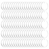 100Pcs Acrylic Keychain Disc Blanks Round Keychain Bulk DIY Crafts
