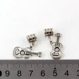 100Pcs Acoustic Guitar Music Instrument Charm Pendant for Jewelry Making