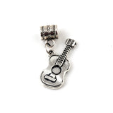 100Pcs Acoustic Guitar Music Instrument Charm Pendant for Jewelry Making