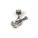 100Pcs Acoustic Guitar Music Instrument Charm Pendant for Jewelry Making