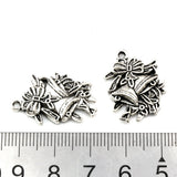 100Pcs Christmas Bell Charms for Jewelry Making DIY 17X25MM