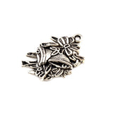 100Pcs Christmas Bell Charms for Jewelry Making DIY 17X25MM