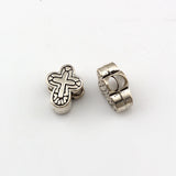 100Pcs Cross Spacer Beads for Jewelry Making, 4.5mm Hole Findings DIY D-74