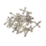 100Pcs Jesus Crucifixion Cross Charm Pendants For Jewelry Making