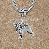 100Pcs Alloy Pug Dog Charms Pendant For Jewelry Making Findings