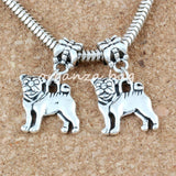 100Pcs Alloy Pug Dog Charms Pendant For Jewelry Making Findings