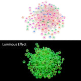 100Pcs Glow In Dark Alphabet Acrylic Beads 7mm B85D