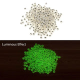 100Pcs Glow In Dark Alphabet Acrylic Beads 7mm B85D