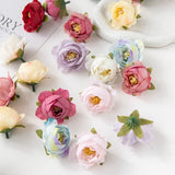 100Pcs Artificial Flowers Wedding Decor Christmas Wreath Headdress