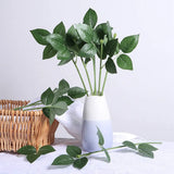 100Pcs Greenish Flower Stems DIY Bouquets Wedding
