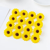 100Pcs Artificial Sunflower Scrapbook Christmas Decor Clearance
