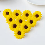 100Pcs Artificial Sunflower Scrapbook Christmas Decor Clearance