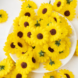 100Pcs Artificial Sunflower Scrapbook Christmas Decor Clearance