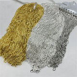 100Pcs/Batch Women's Stainless Steel Carabiner Necklace Accessories
