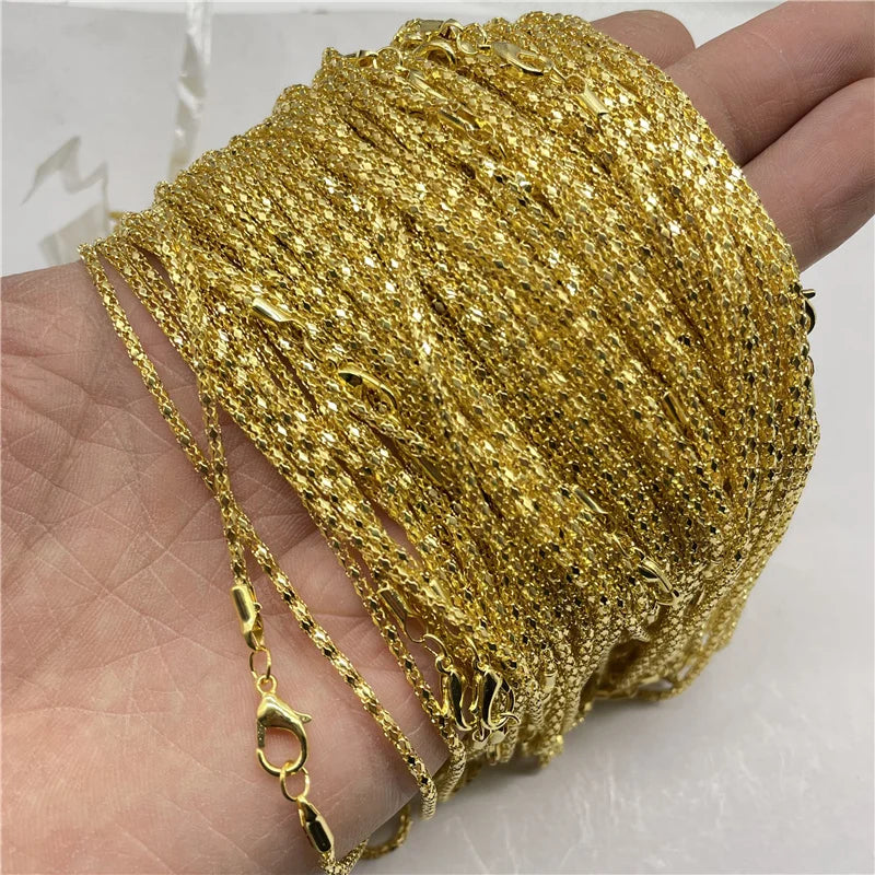 100Pcs/Batch Women's Stainless Steel Carabiner Necklace Accessories