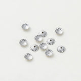 100Pcs Wave Flower End Beads Cap 14K/18K Plated Brass DIY Bracelet Jewelry Makin