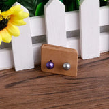 100Pcs Blank Earrings Ear Studs Display Cards