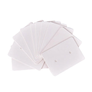 100Pcs Blank Earrings Ear Studs Display Cards