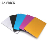 100Pcs Blank Engraved Visiting Name Cards Aluminium Alloy Business Cards