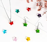 100Pcs Austrian Crystal Glass Beads Heart Charms DIY Jewelry Making