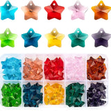 100Pcs Austrian Crystal Glass Beads Heart Charms DIY Jewelry Making