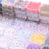 100Pcs Mixed Acrylic Letter Beads Kits Box for Jewelry Making