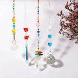 100Pcs Crystal Butterfly Beads Charms 14mm Glass Pendants DIY Jewelry Making